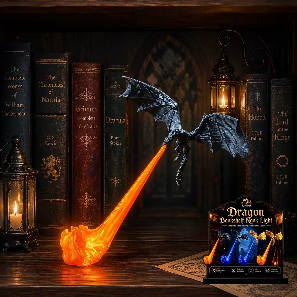 Flying Flame Dragon Night Light – Fantasy Table Atmosphere Light