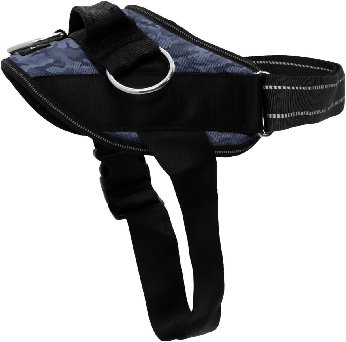 ShawnCo Essential Dog Harness, No-Pull Pet Vest (Pacific Blue,M) | 3 Leash Clips, Easy On, No-Choke, Reflective, Adjustable Fit, Padded Comfort, Control Handle, For Small, Medium & Large Dogs