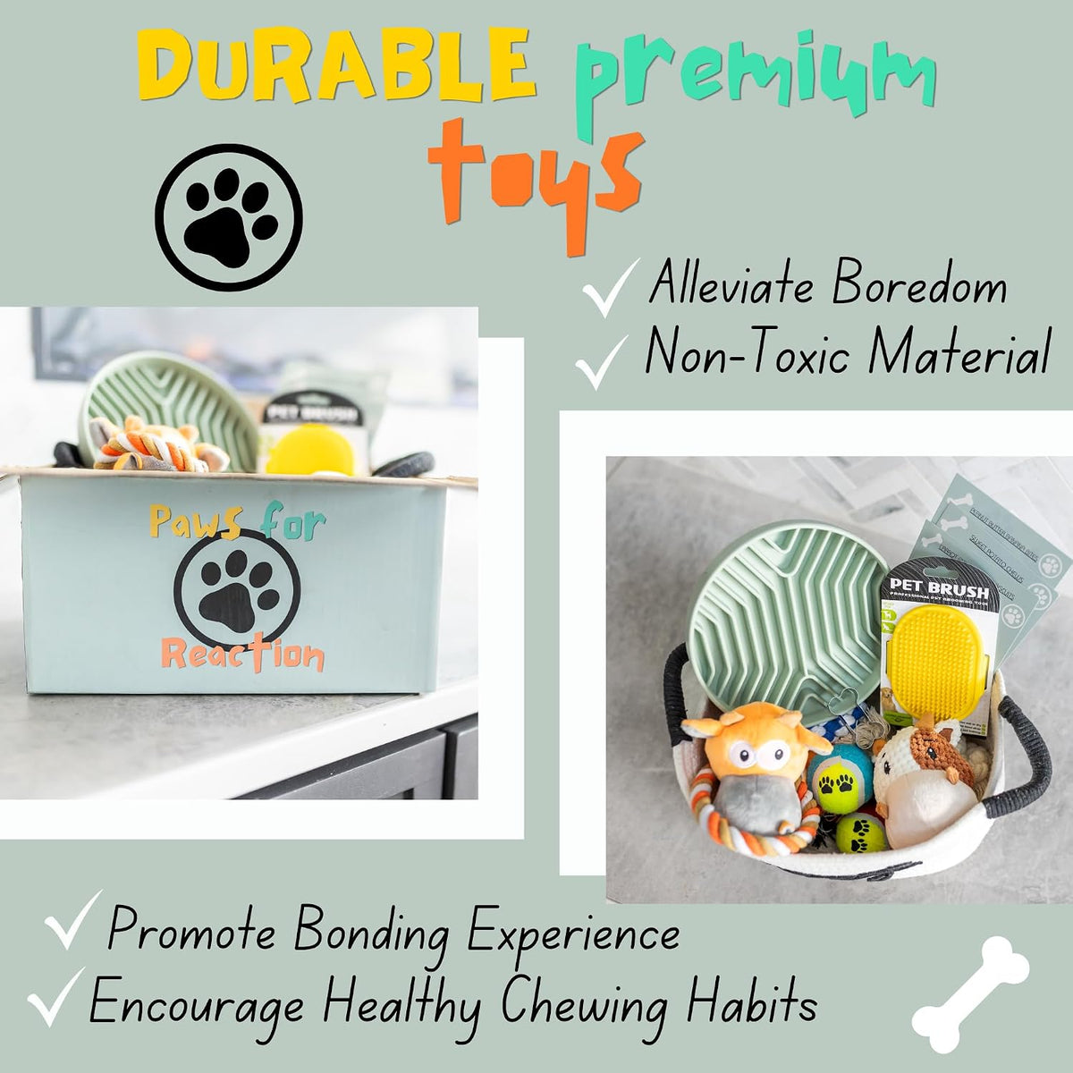 New Puppy Gift Basket - Premium Puppy Starter Kit and Dog Gift Basket | Includes Dog Toys - Perfect Doggie Birthday Gifts - Puppy Necessities with Pet Toy Basket