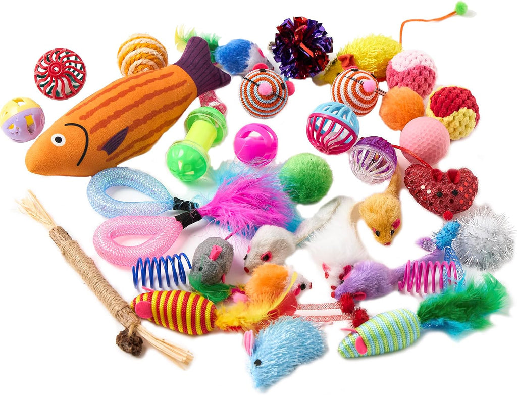 Fashion's Talk Cat Toys Variety Pack for Kitty 20 Pieces
