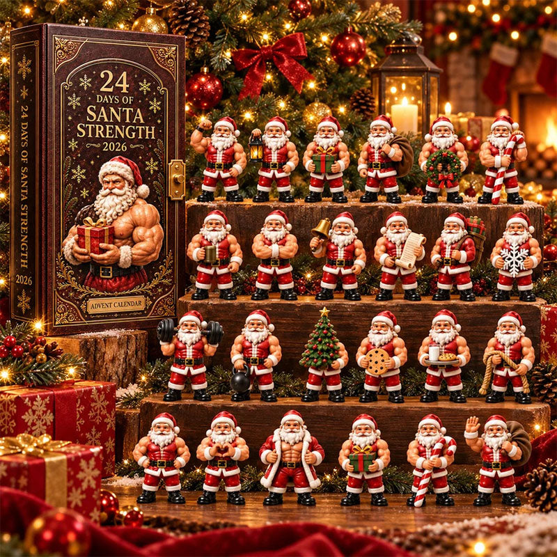 😍🎅24 Days Christmas Santa Acrylic Ornament Advent Calendar