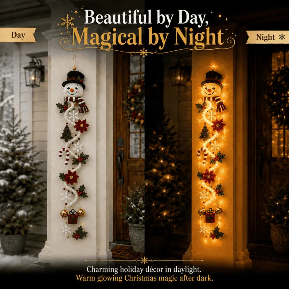 🔥🎄Glowing Christmas Door Hanger | 6 Festive Lighted Designs with Warm Glow